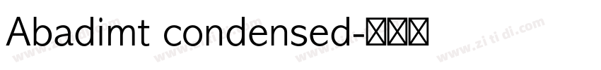 Abadimt condensed字体转换